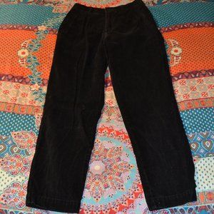 Vintage L.L. Bean Women's Black Corduroy